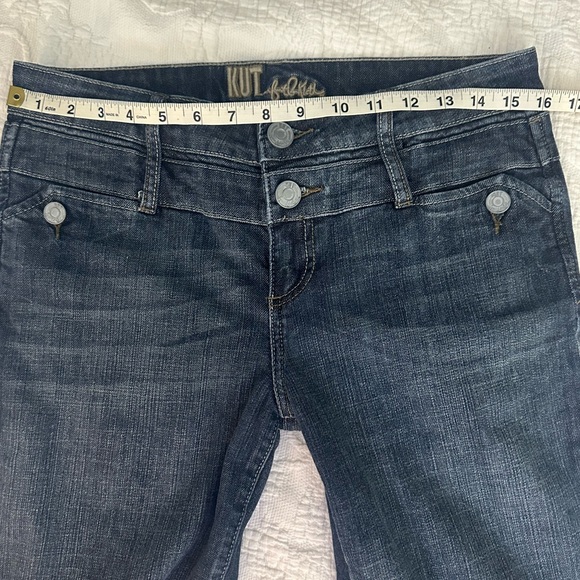 Kut from the Kloth Medium Blue Flare Jeans - Picture 3 of 11